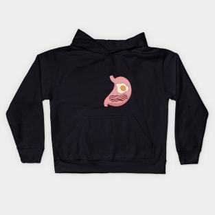 Bacons and Egg in my stomach ! Kids Hoodie